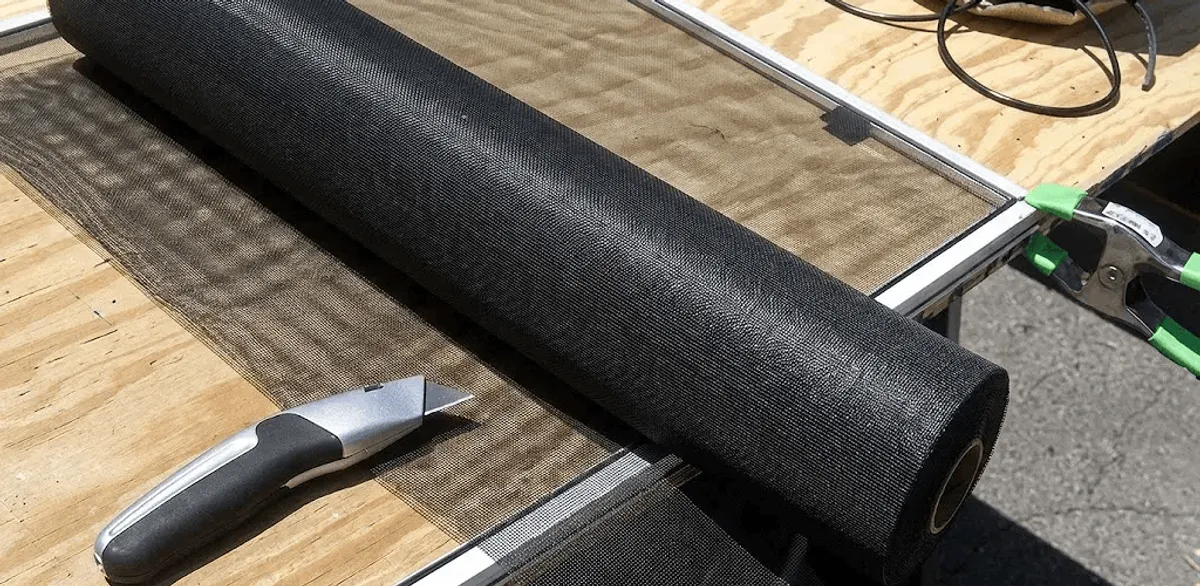 Window screen replacement materials and tools for screen repair in Manchester, NH